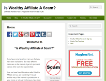 Tablet Screenshot of iswealthyaffiliateascam.com